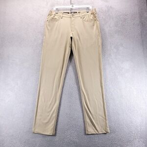 Barbell Apparel Pants Mens 32x32 Beige Straight Athletic Chino Casual Office